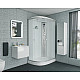 Заказать Душевая кабина 120х80х215 см Niagara NG-4312-08R матовое в магазине сантехники Santeh-Crystal.ru