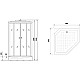 Приобрести Душевая кабина 90х90х220 см Niagara NG-306-01 интимато в магазине сантехники Santeh-Crystal.ru