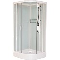 Душевая кабина 90x90x220 см Frank F409 М White 20003 текстурное стекло