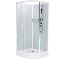 Душевая кабина 90x90x215 см Frank F409 White 4090909 прозрачное