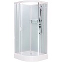 Душевая кабина 80x80x215 см Frank F408 М White 20002 текстурное стекло