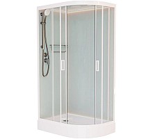 Душевая кабина 100x80x220 см Frank F418L М White 20012 текстурное стекло