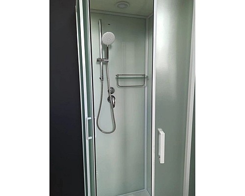 Приобрести Душевая кабина 100x80x220 см Frank F418L М White 20012 текстурное стекло в магазине сантехники Santeh-Crystal.ru