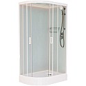 Душевая кабина 100x80x220 см Frank F418R White 418419 прозрачное