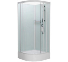 Душевая кабина 100x100x215 см Frank F400/1 White 126009 прозрачное