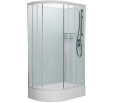 Душевая кабина 120x80x215 см Frank F412/1R White 130009 прозрачное