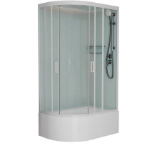 Душевая кабина 120x80x220 см Frank F412/2R М White 20038 текстурное стекло