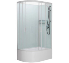 Душевая кабина 120x80x215 см Frank F412/2R М White 20039 текстурное стекло