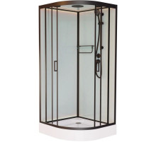 Душевая кабина 120x120x220 см Frank F420 Black 420240 прозрачное