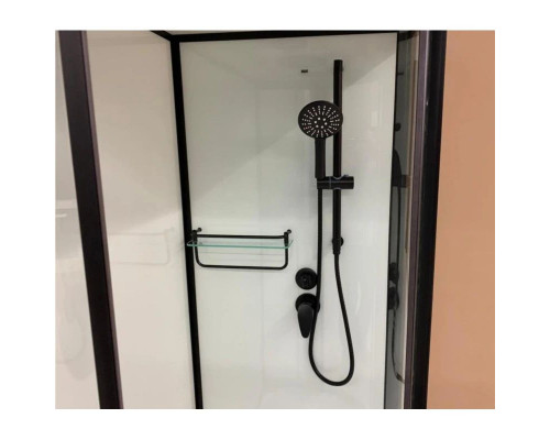 Приобрести Душевая кабина 120x80x220 см Frank F412R М Black 20061 текстурное стекло в магазине сантехники Santeh-Crystal.ru