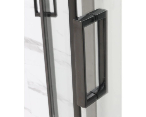 Приобрести Душевая кабина 120x80x220 см Frank F412R М Black 20061 текстурное стекло в магазине сантехники Santeh-Crystal.ru