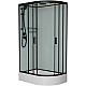 Купить Душевая кабина 120x80x220 см Frank F412/1L Black 143009 прозрачное в магазине сантехники Santeh-Crystal.ru