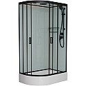 Душевая кабина 120x80x220 см Frank F412/1R Black 145009 прозрачное