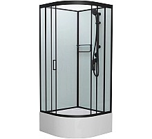 Душевая кабина 90x90x215 см Frank F409/2 Black 148009 прозрачное