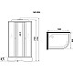 Заказать Душевая кабина 120х80х215 см Niagara E120/80/26L/TN тонированное в магазине сантехники Santeh-Crystal.ru