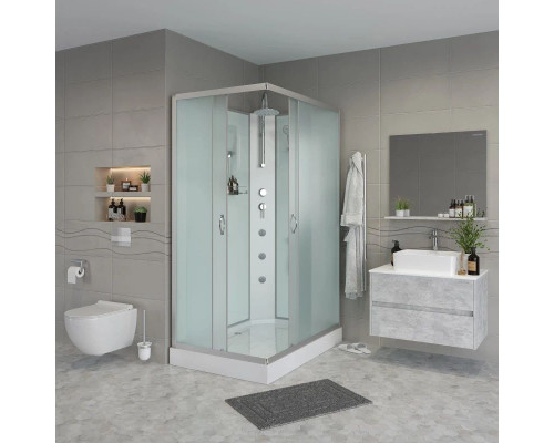 Заказать Душевая кабина 120х90х240 см Niagara NG-43295-14QBKTG матовое в магазине сантехники Santeh-Crystal.ru