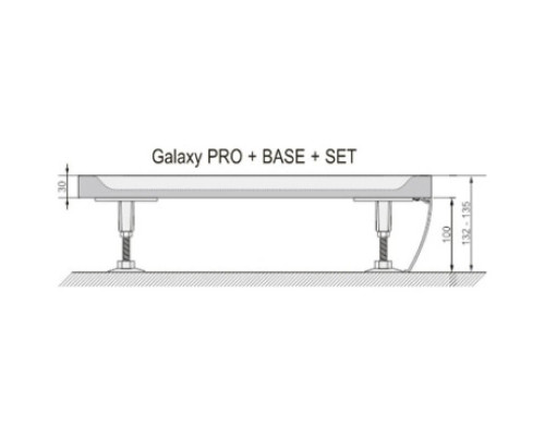 Купить Панель для поддона 80x80 Ravak Elipso Pro-80 SET XA934001010WM в магазине сантехники Santeh-Crystal.ru