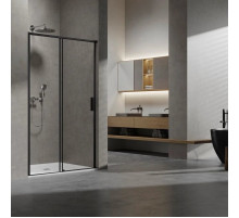Душевая дверь Vincea Slim VDS-6SL130CLB 130 см, профиль черный матовый, стекло прозрачное