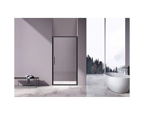 Душевая дверь Vincea Slim VDP-4SL100CLB 100 см, профиль черный матовый, стекло прозрачное