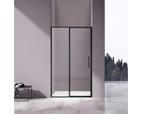 Душевая дверь Vincea Slim VDP-4SL120CLB 120 см, профиль черный матовый, стекло прозрачное
