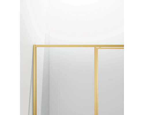 Душевая дверь Vincea Slim VDP-4SL120CLG 120 см, профиль золотой матовый, стекло прозрачное
