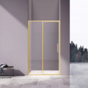 Душевая дверь Vincea Slim VDP-4SL120CLG 120 см, профиль золотой матовый, стекло прозрачное
