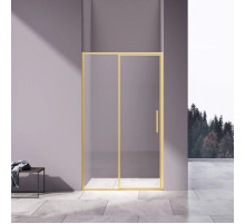 Душевая дверь Vincea Slim VDP-4SL120CLG 120 см, профиль золотой матовый, стекло прозрачное