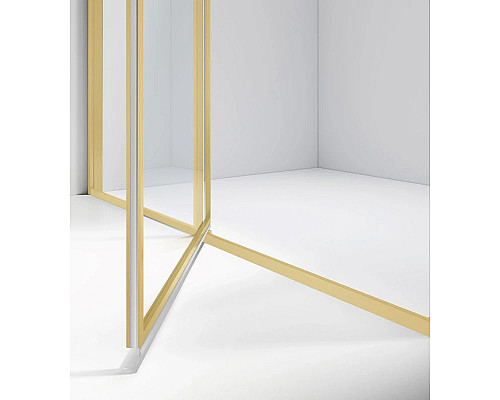 Душевая дверь Vincea Slim VDP-4SL120CLG 120 см, профиль золотой матовый, стекло прозрачное