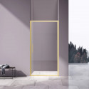 Душевая дверь Vincea Slim VDP-4SL100CLG 100 см, профиль золотой матовый, стекло прозрачное