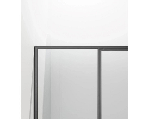 Душевая дверь Vincea Slim VDP-4SL120CLGM 120 см, профиль вороненая сталь, стекло прозрачное