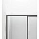 Душевая дверь Vincea Slim VDP-4SL120CLGM 120 см, профиль вороненая сталь, стекло прозрачное