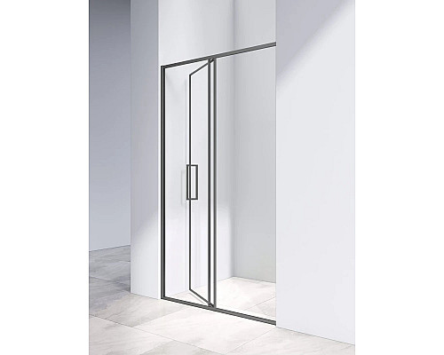 Душевая дверь Vincea Slim VDP-4SL120CLGM 120 см, профиль вороненая сталь, стекло прозрачное
