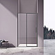 Душевая дверь Vincea Slim VDP-4SL120CLGM 120 см, профиль вороненая сталь, стекло прозрачное