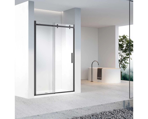 Душевая дверь Vincea Como-N VDS-4CN160CLB 160 см, профиль черный матовый, стекло прозрачное