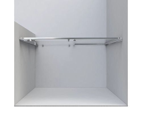 Душевая дверь Vincea Garda VDS-1G115CLB 115 см, профиль черный матовый, стекло прозрачное