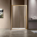 Душевая дверь Vincea Garda VDS-1G135CLG 135 см, профиль золотой матовый, стекло прозрачное