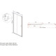 Душевая дверь Vincea Garda VDS-1G145CLG 145 см, профиль золотой матовый, стекло прозрачное