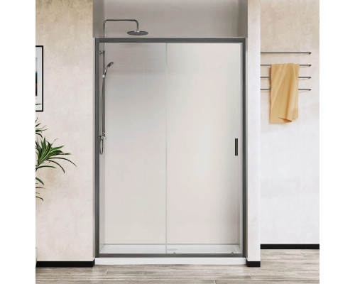 Душевая дверь Vincea City VDS-5CT120CLGM 120 см, профиль вороненая сталь, стекло прозрачное