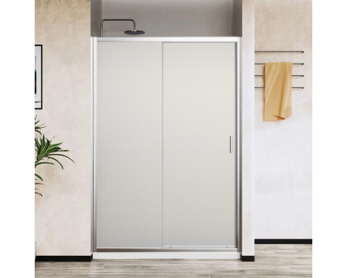 Душевая дверь Vincea City VDS-5CT130MT 130 см, профиль хром, стекло текстурное