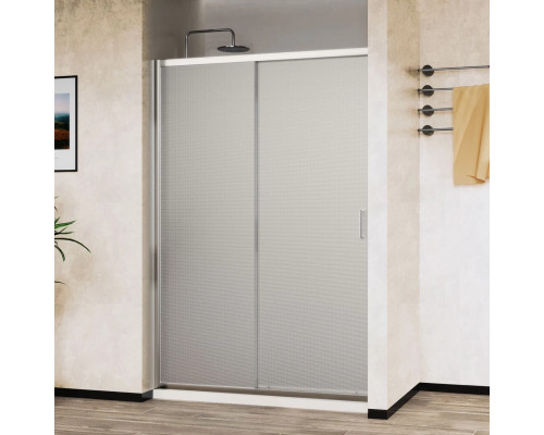 Душевая дверь Vincea City VDS-5CT140MT 140 см, профиль хром, стекло текстурное