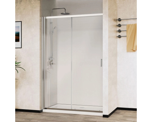 Душевая дверь Vincea City VDS-5CT150CL 150 см, профиль хром, стекло прозрачное