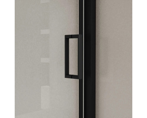 Душевая дверь Vincea City VDS-5CT140CLB 140 см, профиль черный матовый, стекло прозрачное