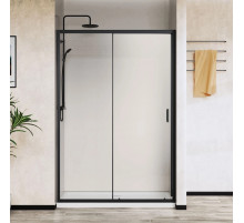 Душевая дверь Vincea City VDS-5CT150CLB 150 см, профиль черный матовый, стекло прозрачное