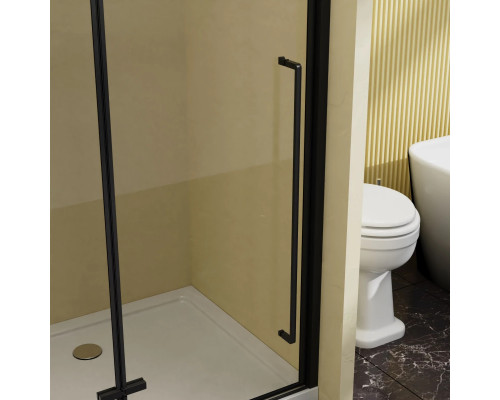 Душевая дверь Vincea Slim-N VDPH-5SN900CLB 90 см, профиль черный матовый, стекло прозрачное