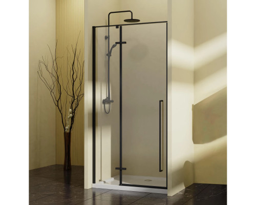 Душевая дверь Vincea Slim-N VDPH-5SN900CLB 90 см, профиль черный матовый, стекло прозрачное