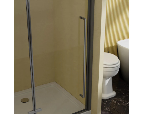 Душевая дверь Vincea Slim-N VDPH-5SN100CLGM 100 см, профиль вороненая сталь, стекло прозрачное