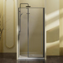 Душевая дверь Vincea Slim-N VDPH-5SN100CLGM 100 см, профиль вороненая сталь, стекло прозрачное