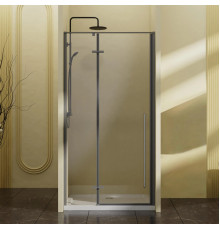 Душевая дверь Vincea Slim-N VDPH-5SN100CLGM 100 см, профиль вороненая сталь, стекло прозрачное