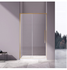 Душевая дверь Vincea Slim-N VDS-4SN110CLG 110 см, профиль золотой матовый, стекло прозрачное