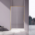 Душевая дверь Vincea Slim-N VDS-4SN130CLG 130 см, профиль золотой матовый, стекло прозрачное